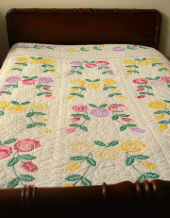cross stitch bedspread