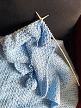 knitting in progress